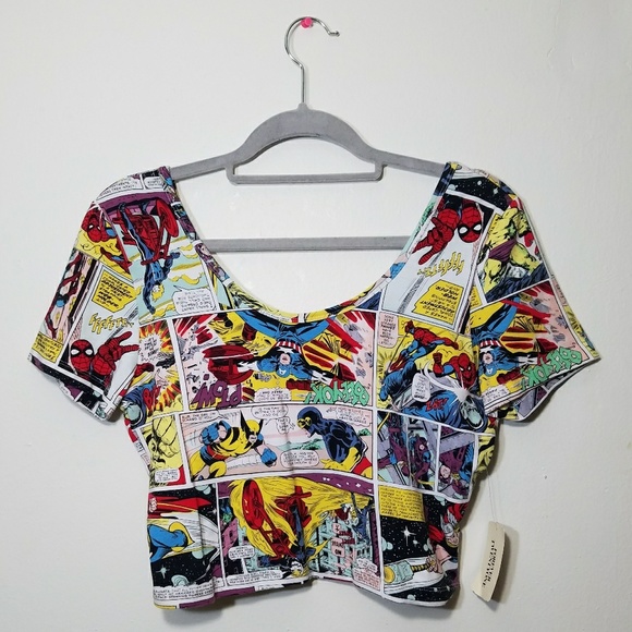 marvel crop top forever 21